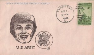 1 Sep 1945 Patriotic Cover, U.S. Army, A. Goff