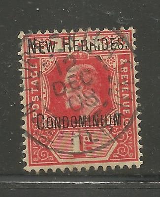 BR. NEW HEBRIDES 8 USED