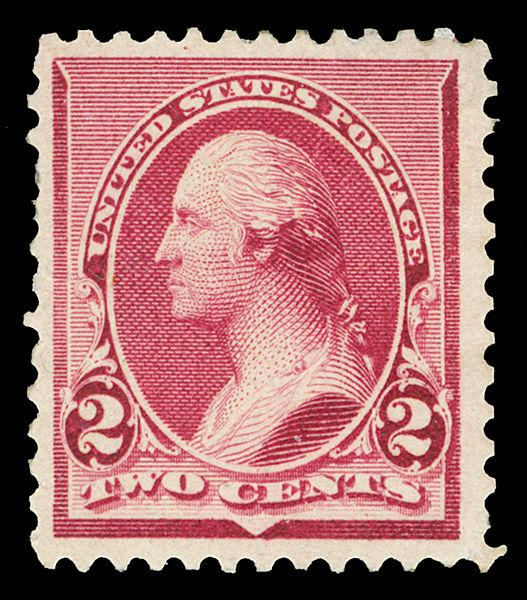 Scott 219D 1890 2c Lake Washington No Triangle Issue Unused F-VF RG Cat $160