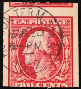 U.S. Used Stamp Scott #384 2c Washington. EFO: Shift. SOTN CDS Cancel. Choice!