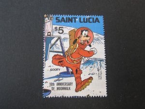 St Lucia High value Disney MNH