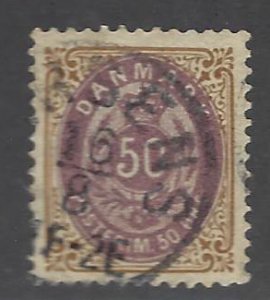 Denmark SC#33 Used VF SCV$37.50...Worth a Close Look!