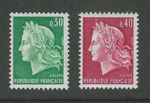 France MNH sc# 1230-31 Marianne