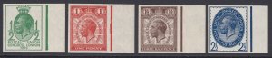 Great Britain 1929 King George V Imprimaturs. SG 434-437. ½d to 2½d set of 4...