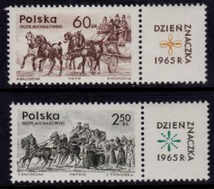 Poland 1363-1364 MNH ◊ Stamp Day [1965]