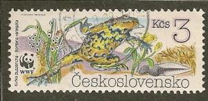 Czechoslovakia  Scott  2749     Frog   Used