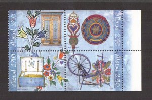 Aland islands  #152-155  MNH  1999 furniture ornamentation  block of 4