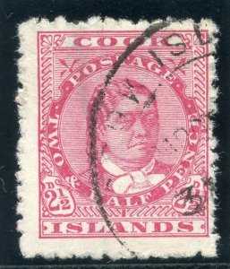 Cook Islands 1893 QV 2½d rose very fine used. SG 8. Sc 12.