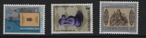 Luxembourg  #659-661  MNH  1981  chess  , savings and International bank