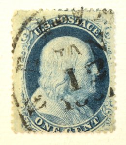 US STAMP SCOTT #24 FRANKLIN, 1857