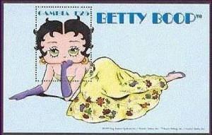 Gambia 2000 - Betty Boop - Souvenir stamp sheet - Scott #2207 - MNH