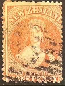 New Zealand 1863 SC 16 Used