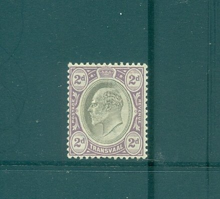 Transvaal - Sc# 254. 1902 Edward VII 2p. Mint Light Hinged. $8.50.