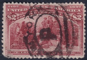 #242 Used, F-VF (CV $525 - ID37029) - Joseph Luft