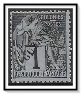 French Guiana #18 Commerce Overprinted NG