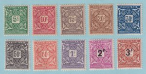 MAURITANIA J9 - J18 POSTAGE DUES  MINT HINGED OG * SET - VERY FINE! - P615