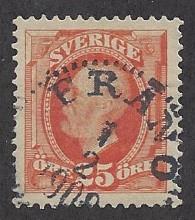Sweden  Scott # 61    Used