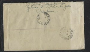 PALESTINE COVER (P0405B)  1946 FPO DS 553 RISHION LE ZION, GB KGVI 3D FPO,BASE O