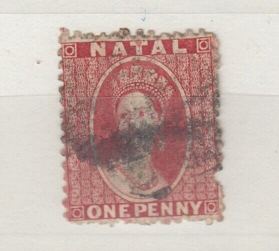 Natal QV 1863 1d Brown Red Chalon SG20 Fine Used J9455