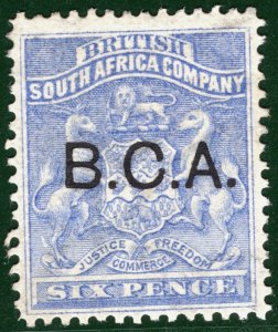 BRITISH CENTRAL AFRICA Stamp SG4 6d Ultramarine (1891) BCA Mint Cat £60 BRBLUE58