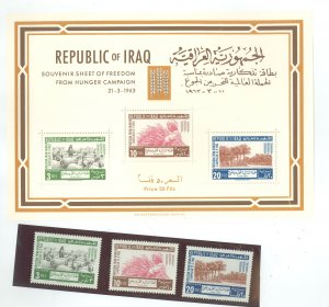 Iraq #333-335a  Souvenir Sheet