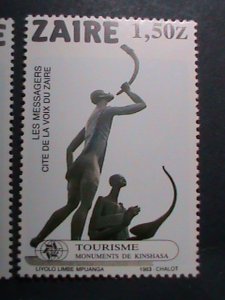 ​ZAIRE-1980 SC# 1115-20-WORLD FAMOUS KINSHASA MONUMENTS -MNH SET VERY FINE