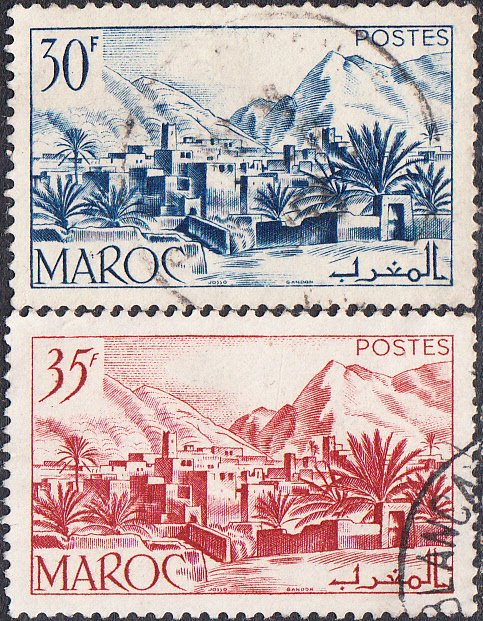 French Morocco #259-260 Used Set