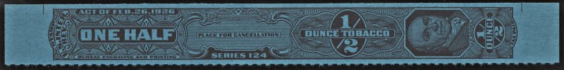 TG 1049a Series 124 ½ Ounce Tobacco Strip Taxpaid Revenue Stamp (1954) NGAI/NH