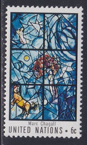 United Nations - New York # 180, Chagall Stained Glass Window, LH