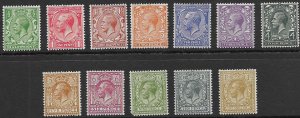 GB 187-200  1924   set 12   FVF  Mint NH  ( 9 p w/ short perf )