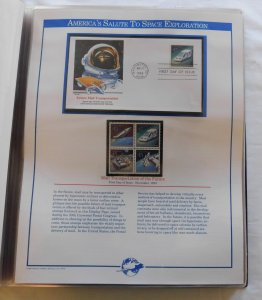 America's Salute to Space Exploration, Fleetwood First Day Covers w/ Min...