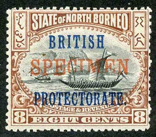 North Borneo SG133s 8c opt SPECIMEN m/m