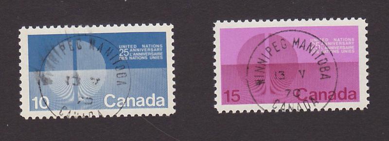 Canada 513, 514 VF Used First Day Cancel