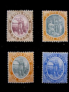 ST KITTS-NEVIS - SCOTT# 3,5,9,16 - MLH - CAT VAL $87.50