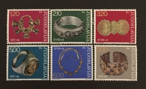 Yugoslavia 1975 #1235-40, MNH, CV$ 1.65