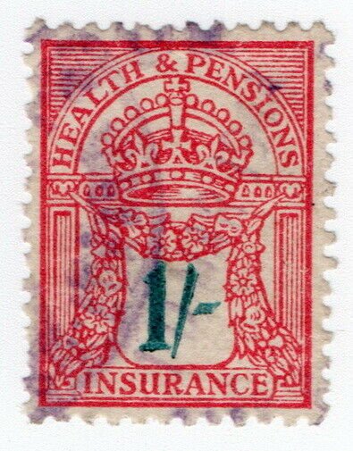 (I.B) George V Revenue : Health & Pensions Insurance 1/-