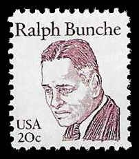 PCBstamps  US #1860 20c Dr. Ralph Bunche, MNH, (22)