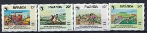 Rwanda 1346-49 MNH 1990 African Development Bank (an7625)