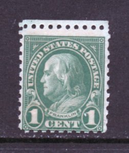 Scott # 581 unused OG  MNH  single