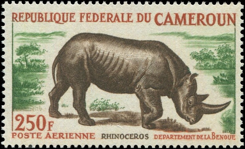 Cameroun 1964 Sc C51 Rhino CV $10