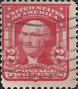 # 319b Used Carmine Rose George Washington Type I