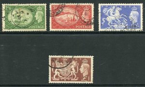 SG509/12 1951 KGVI Set of Four Used