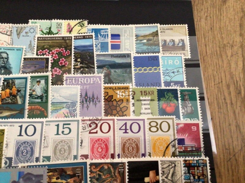 Iceland Island used  mixed stamps A12282