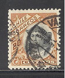 Chile Sc # 75 used  (DT)