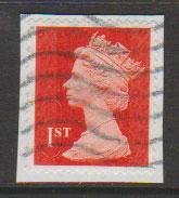 GB QE II Machin SG U2968d - 1st vermillion  - date code M12L - Source  S 