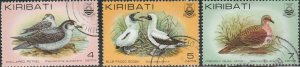 Kiribati, #386-388 used  From 1982-85