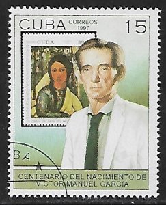 Cuba # 3891 - Victor Manuel Garcia - unused CTO.....{Z26}