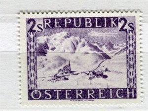 AUSTRIA; 1947 early Landscapes issue fine Mint hinged 2s. value