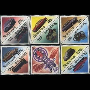 SURINAM 1989 - Scott# 831-42 Classic Cars Set of 12 NH