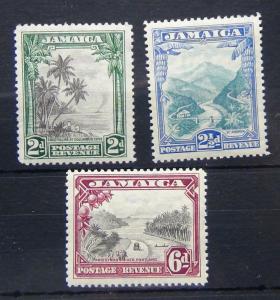 Jamaica 1932 set MM 2d 2.5d 6d SG111 - 113 